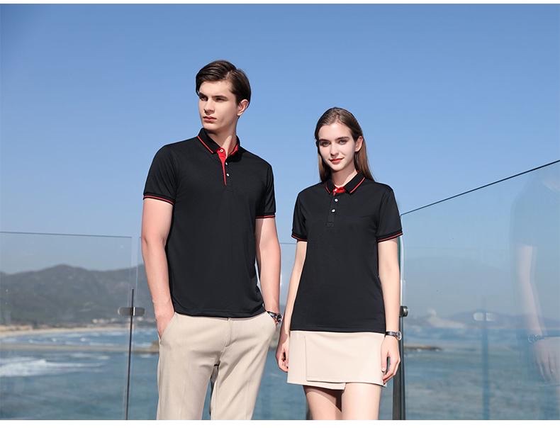 Customized 1878 striped collar Sello imitation cotton advertising shirt men's short-sleeved casual sportswear FG can be cross-border customized Polo shirt work clothes Item Picture