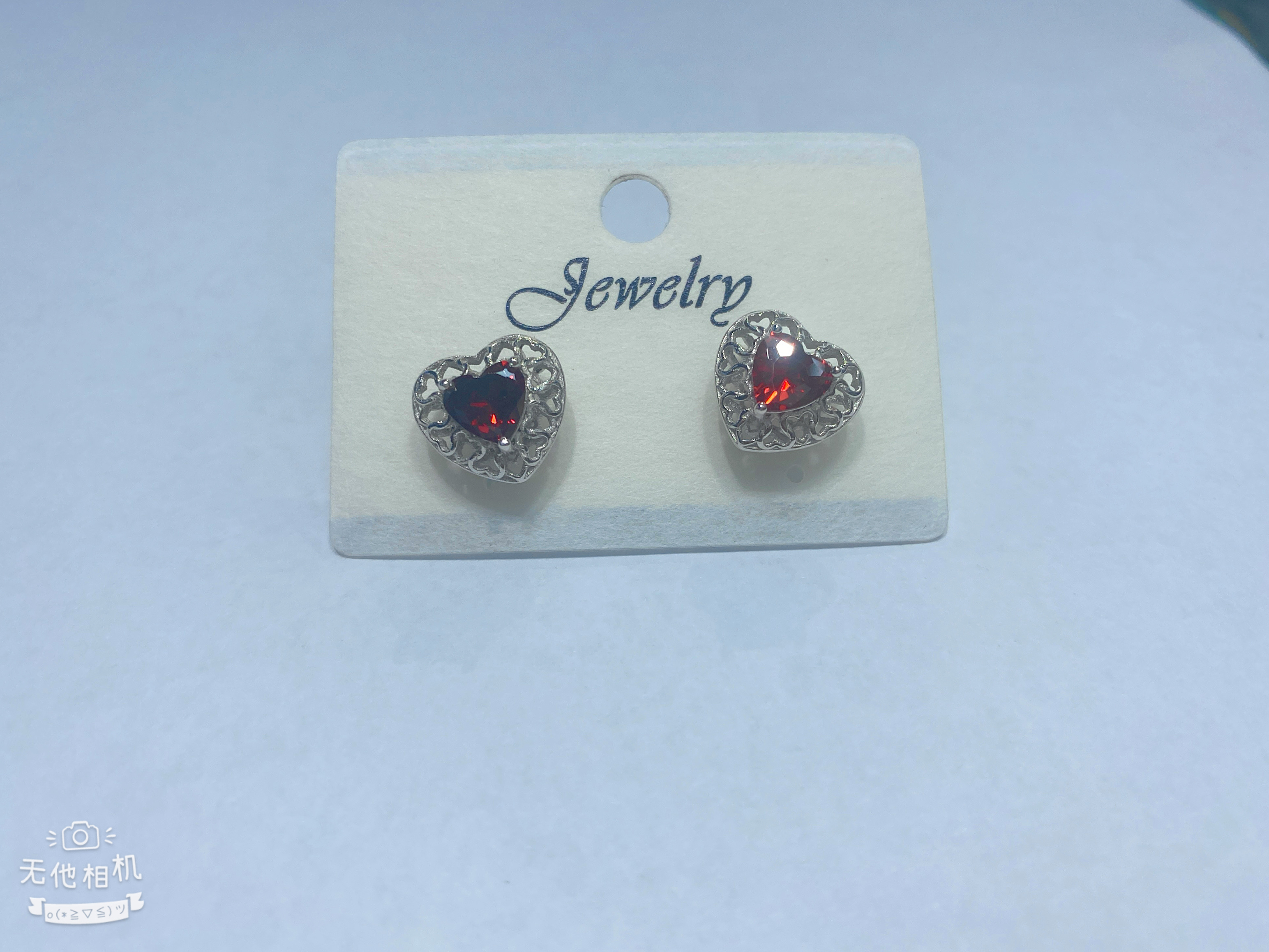 S925纯银韩版小众设计心形缕空耳钉韩国风时尚复古款简约耳饰品批发耳钉耳饰