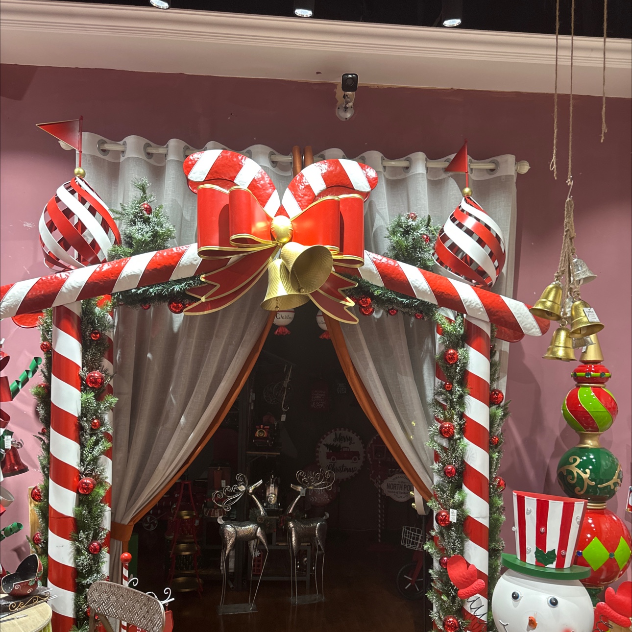 铁艺圣诞大型装饰拱门圣诞装饰品