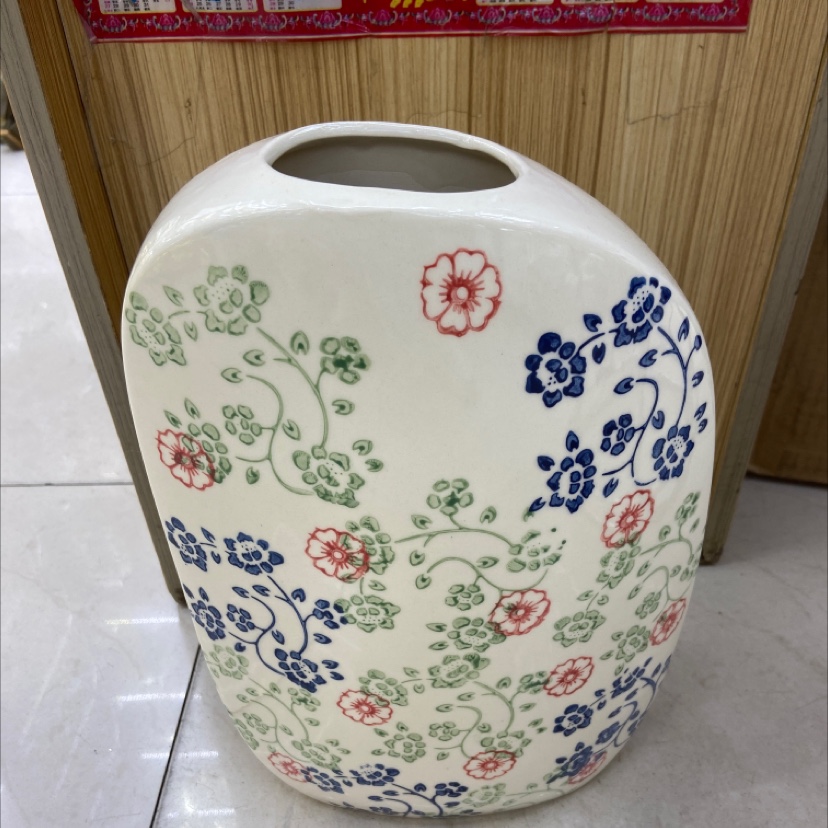 玻璃花瓶家居装饰摆件陶瓷花瓶玉石落地花瓶花盆陶瓷简约风花瓶