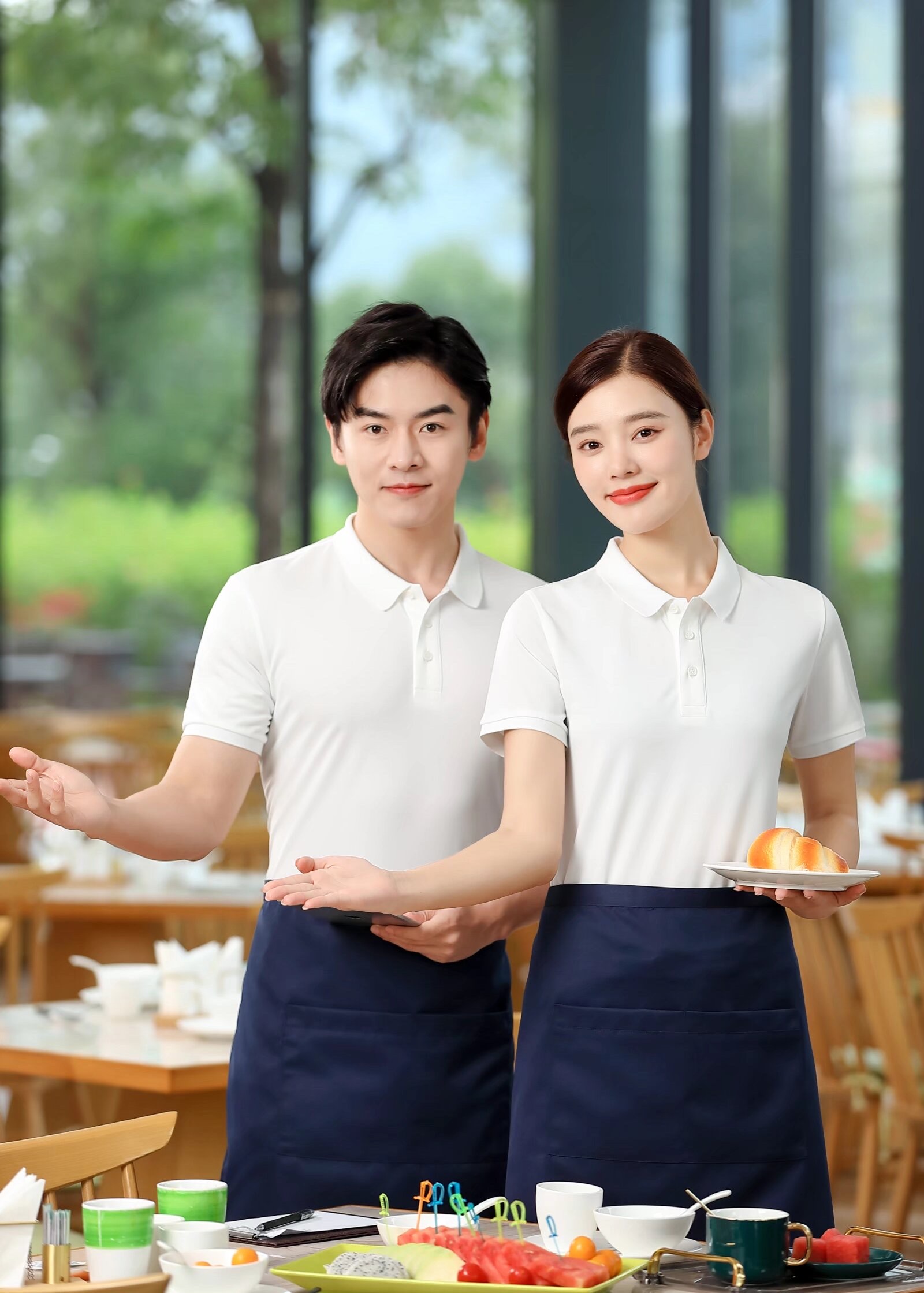 Customized cross-border FG Roca cotton Polo shirt, advertising shirt, work clothes, men's and women's short-sleeved casual style lapel T-shirt 2255. details Picture
