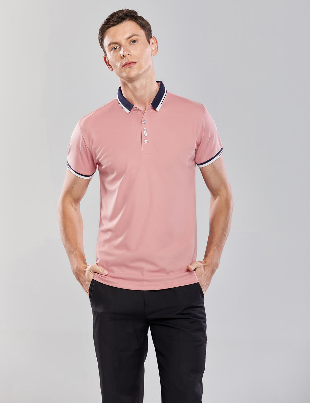 Customized FG fashion small-collar milk silk Polo shirts, advertising shirts, work uniforms, factory uniforms, cross-border customized T-shirts, POLO 202A full figure