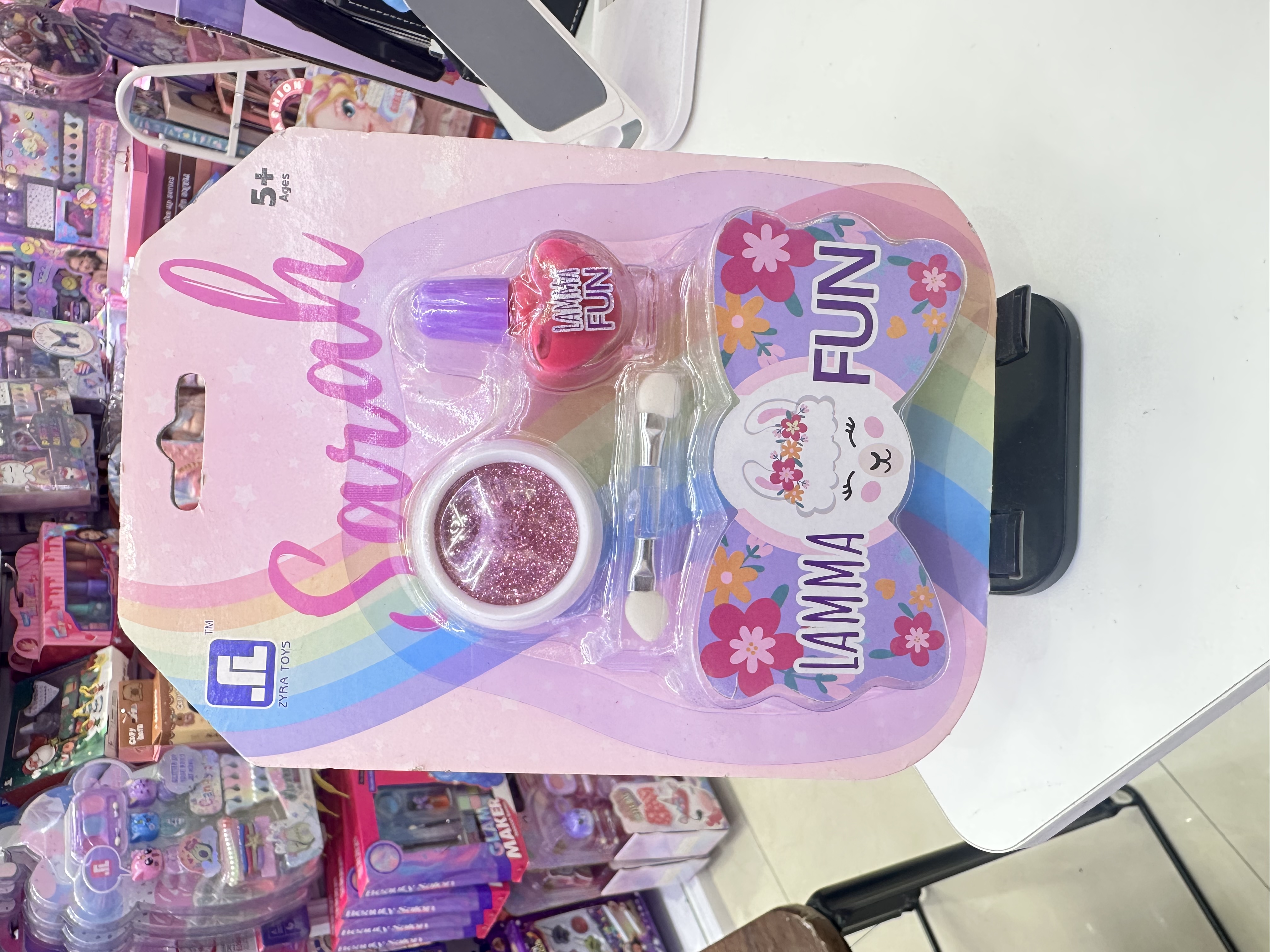 儿童彩妆玩具穿戴甲套装 创意包挂件趣味礼物 化妆品玩具  女生  儿童彩妆