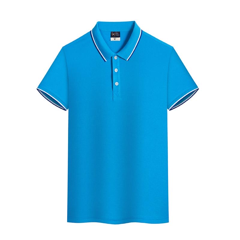 Customized Polo shirt advertising shirt FG Yinglang 100% combed Silo high imitation cotton lapel short-sleeved shirt for men, casual, breathable, fashionable and trendy 6008. Application Scenario