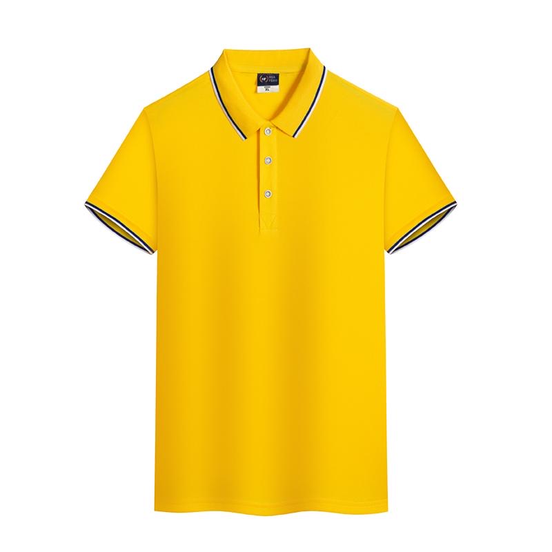 Customized Polo shirt advertising shirt FG Yinglang 100% combed Silo high imitation cotton lapel short-sleeved shirt for men, casual, breathable, fashionable and trendy 6008. full figure
