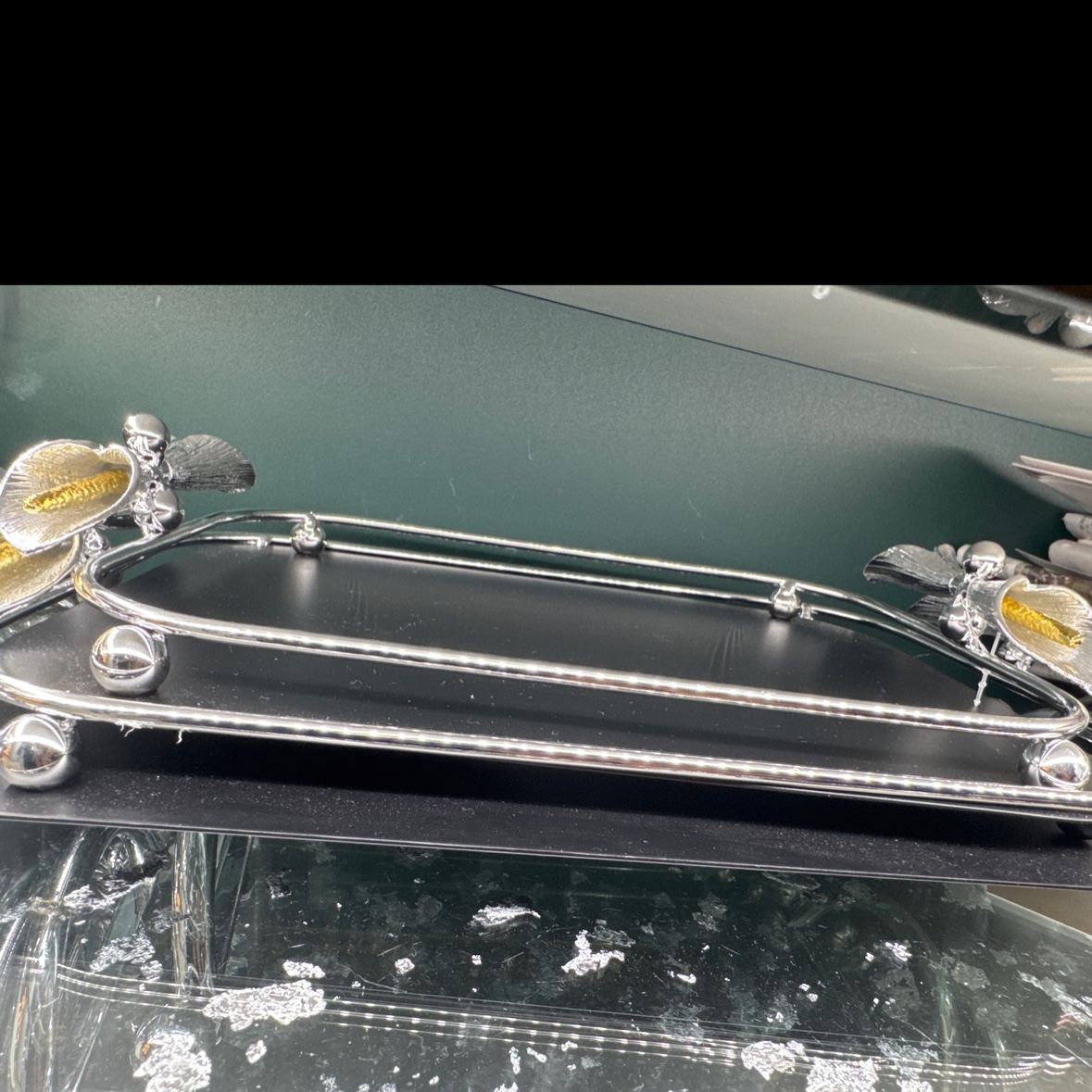 非常漂亮的小托盘两边带花好看又方便 实用性的小托盘完美解决所有问题的好托盘