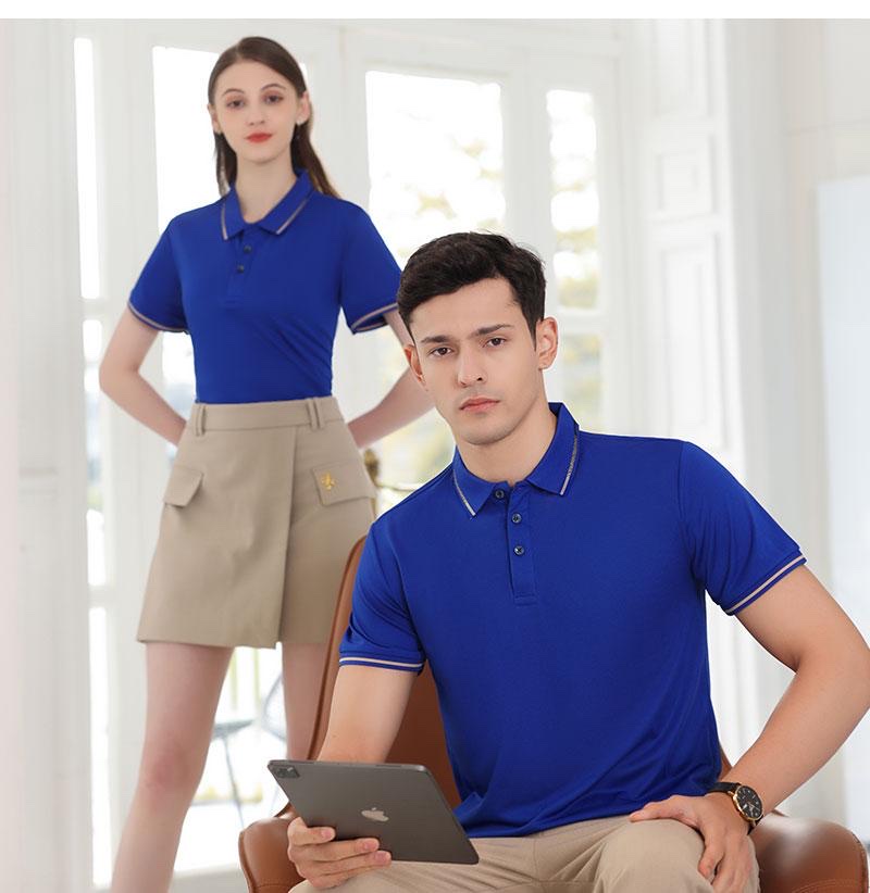 FG Cross-border Galaxy Ice Silk Series Lapel Polo Shirts, T-shirts, advertising Shirts, work Clothes Customization, Men's short-sleeved Casual Fashion Trend 9133 Application Scenario