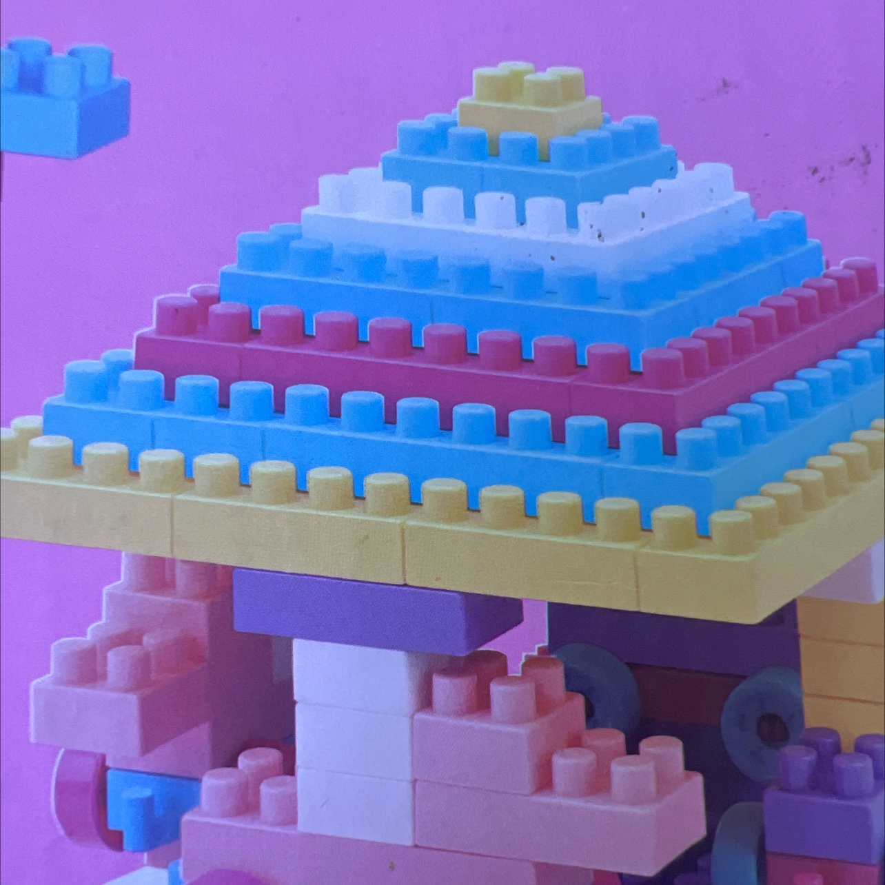 طبوني مصنوع من نموذج تجميع جسيمات من الخشب المقطوع من أجل الأطفال بلعب (2030A330PCS) detail image 3