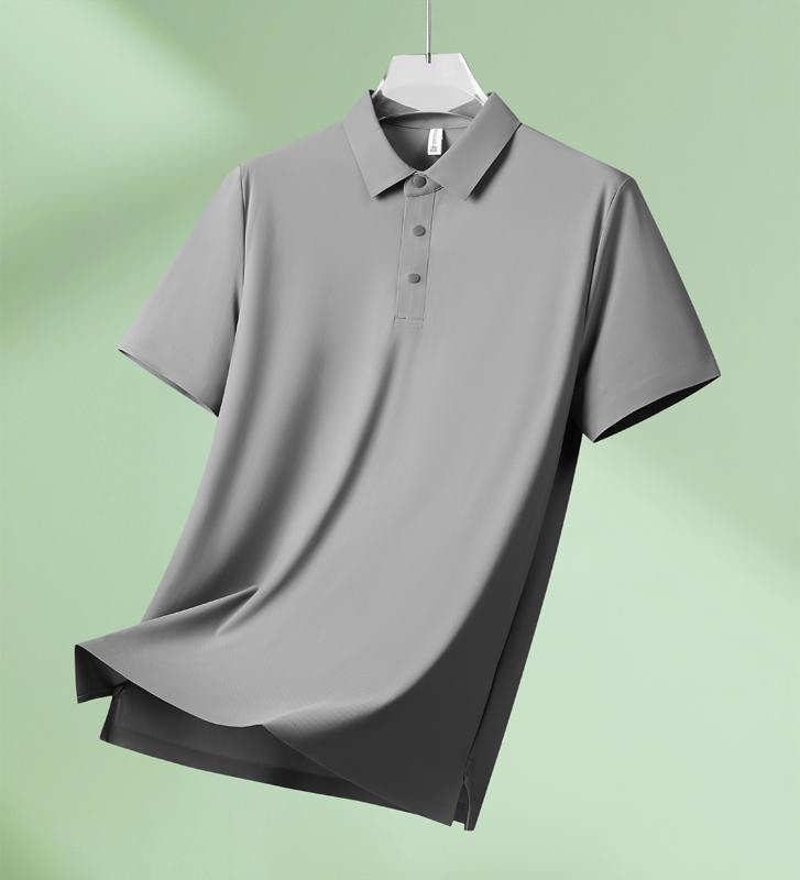 High-end luxury Polo shirt advertisement, ice-skin seamless lapel Polo T-shirt customization FG8990Polo shirt logo, cross-border available details Picture