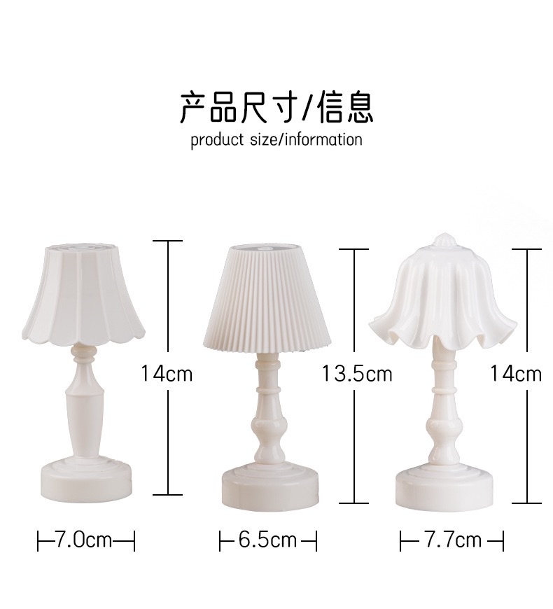 Cross-border European-style fine-textured small table lamp, retro LED night light, small palace lamp, bedside and bedroom decorative items, ambient light detail image 4