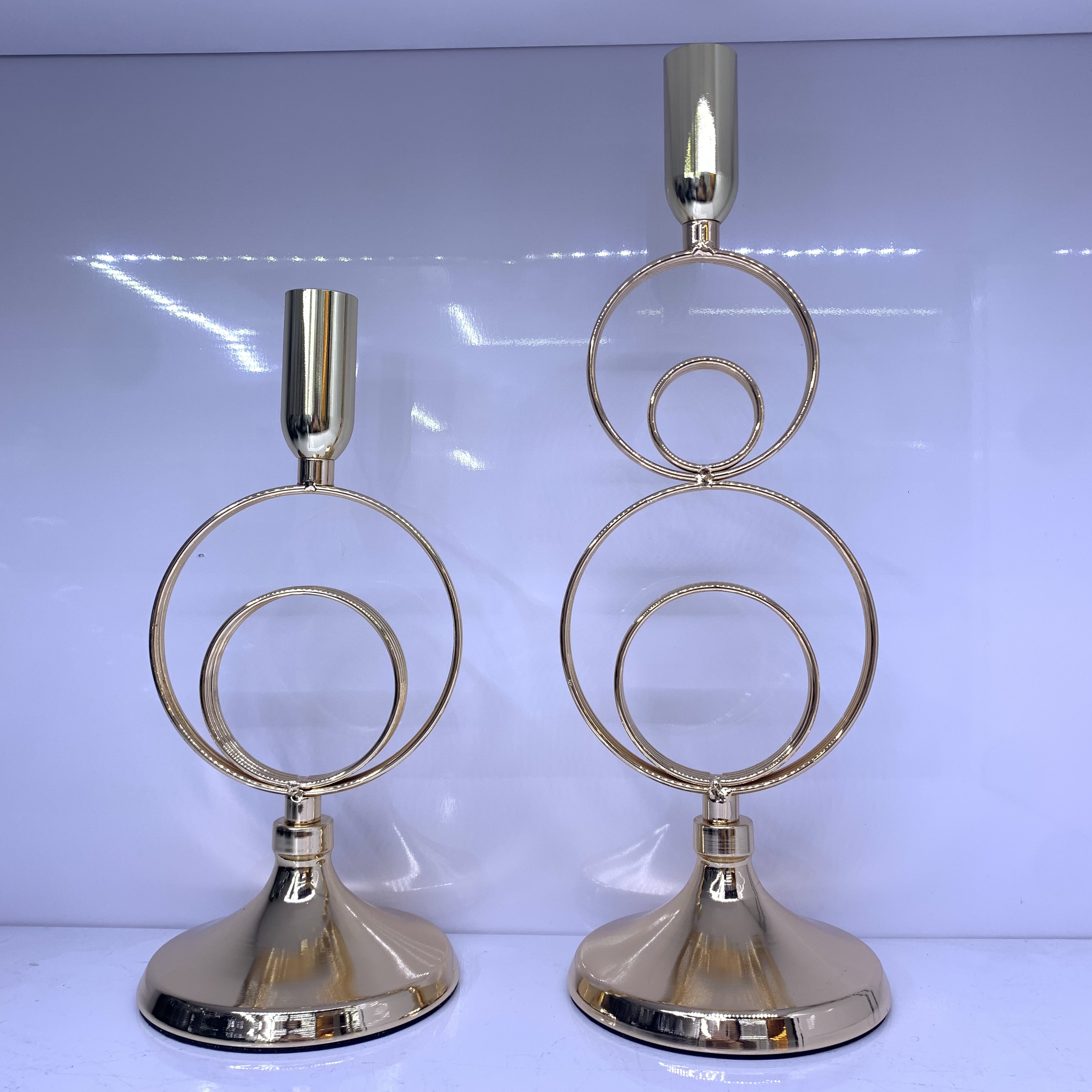 铁艺三件套烛台新款上新工艺品摆件装饰品高端大气上档次玻璃花瓶花瓶玻璃花瓶装饰品