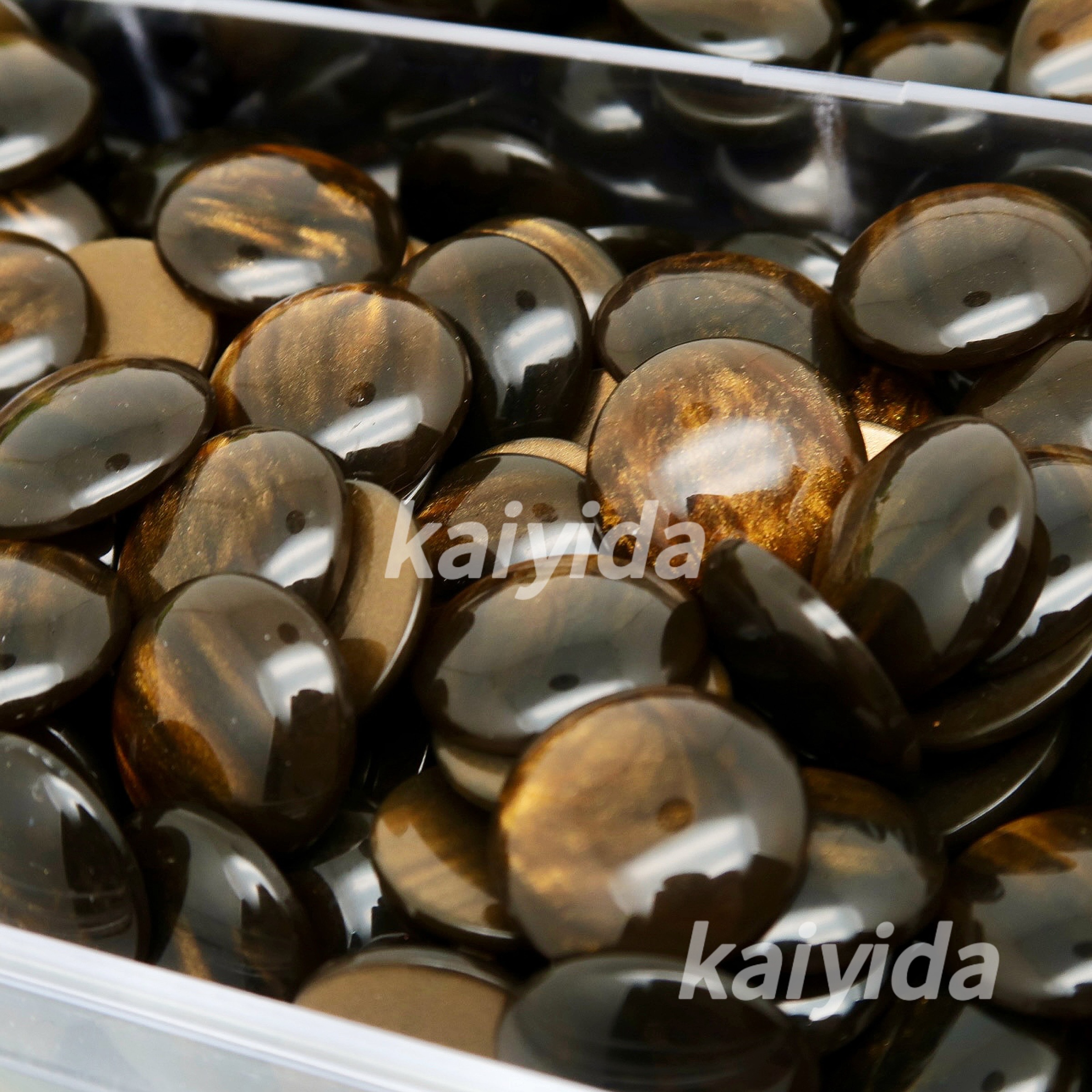 DIY凯易达饰品树脂首饰虎眼琥石项链戒指吊坠详情图3