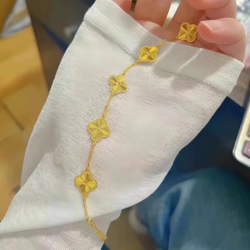 四叶草手链五花四叶草送女友闺蜜生日情人节礼物高级感轻奢首饰品手链产品图