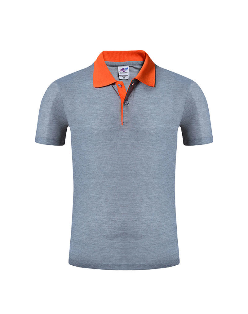 FG0102 Xiaofei Lapel color-blocking Polyester Polo shirt, advertising shirt, workwear Lapel T-shirt, Cross-border Series for men's casual wear Specification drawing