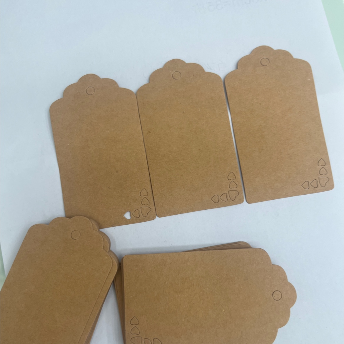 5*9，牛皮纸卡，可以用各种饰品包装等方式包装的黑白卡详情图2