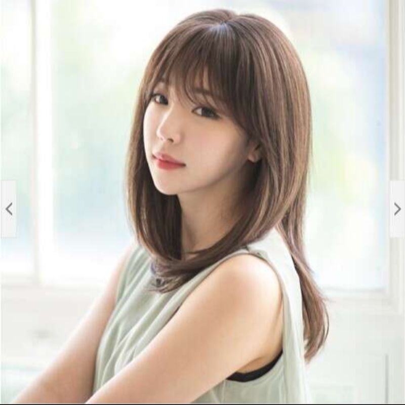 抖音网红直播热线空气刘海头套假发01