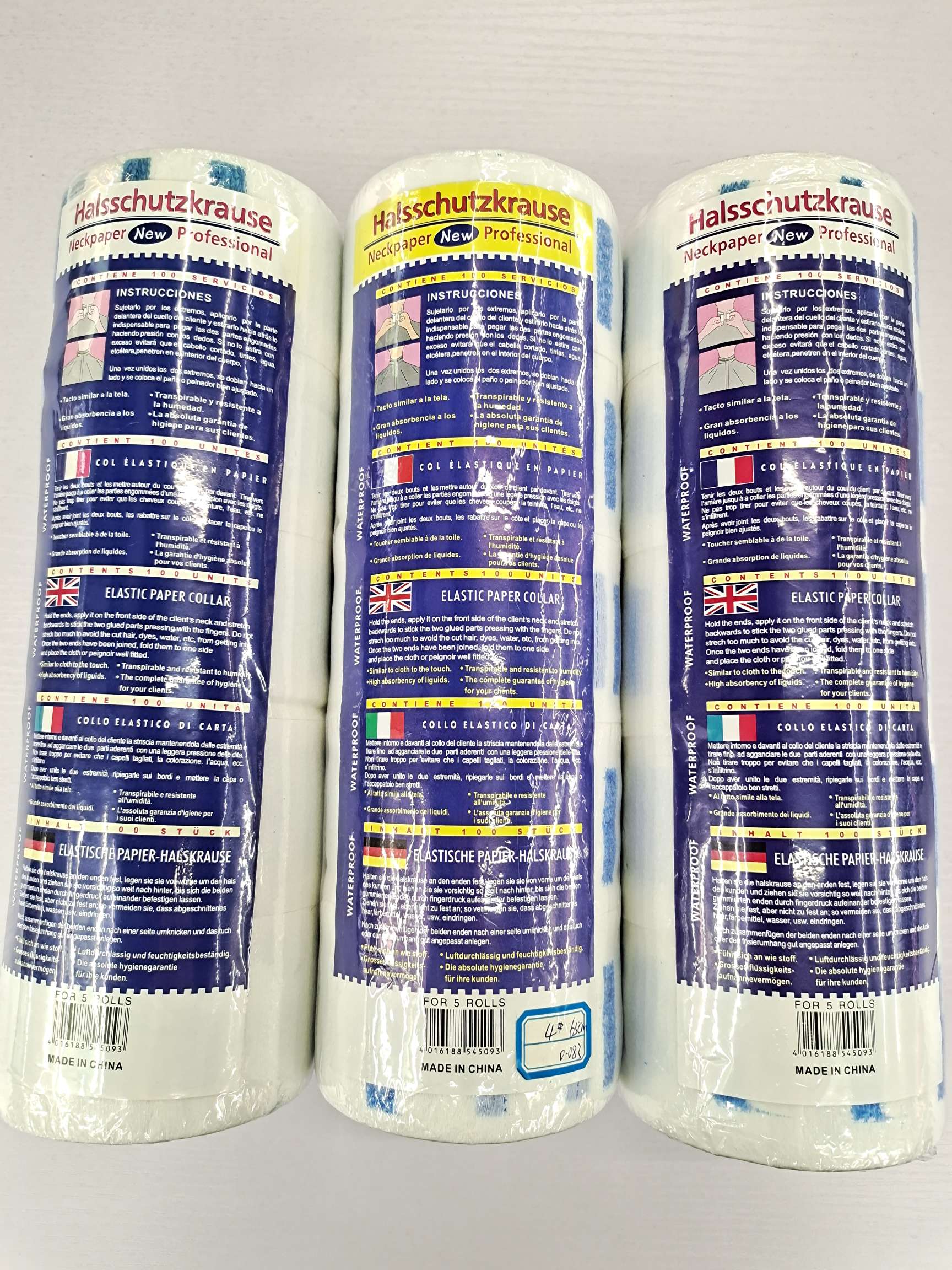 100片围脖纸理发和染发时围在脖子上的纸保持脖子干爽