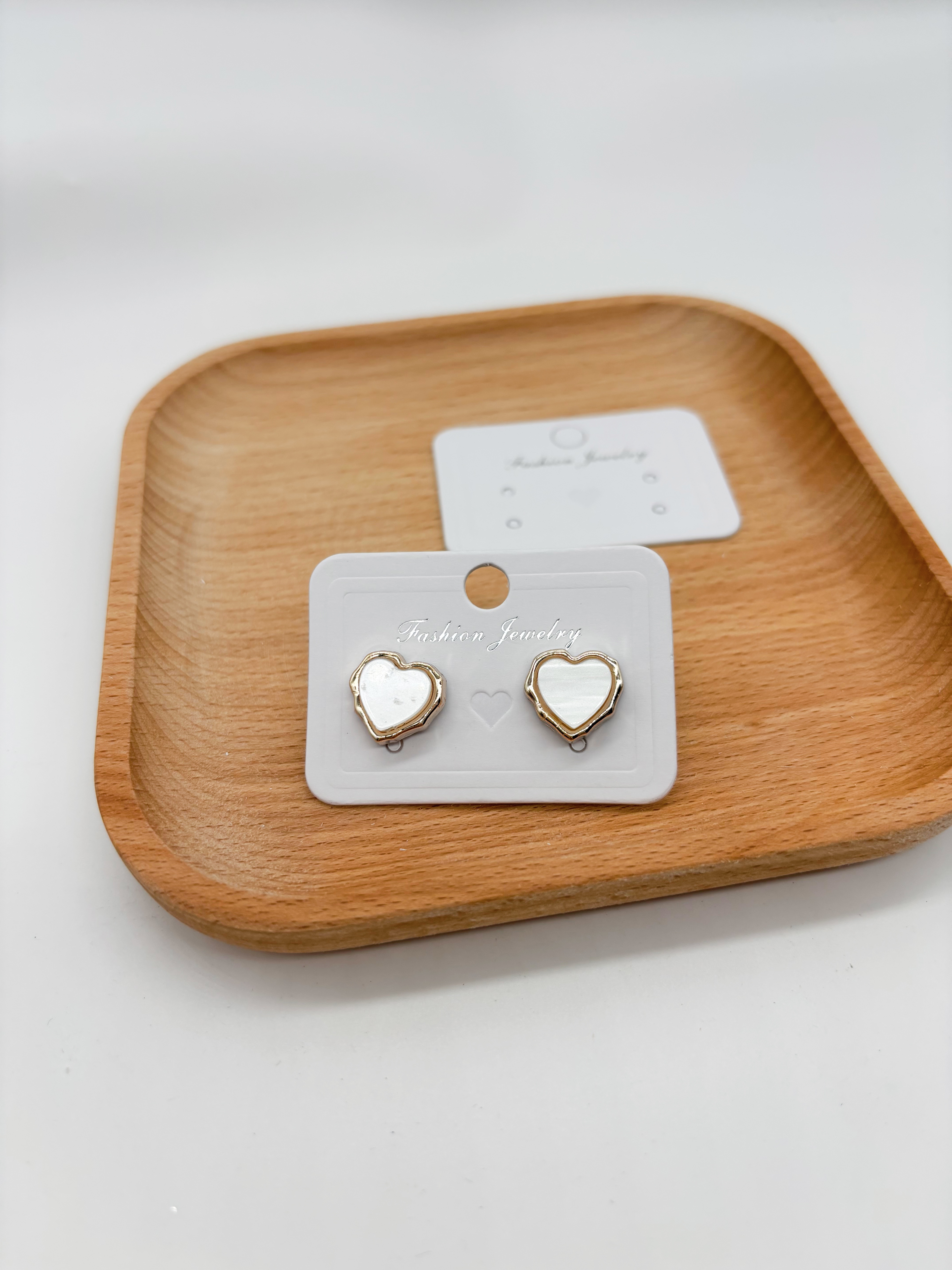 700克爱心特厚耳环卡烫银