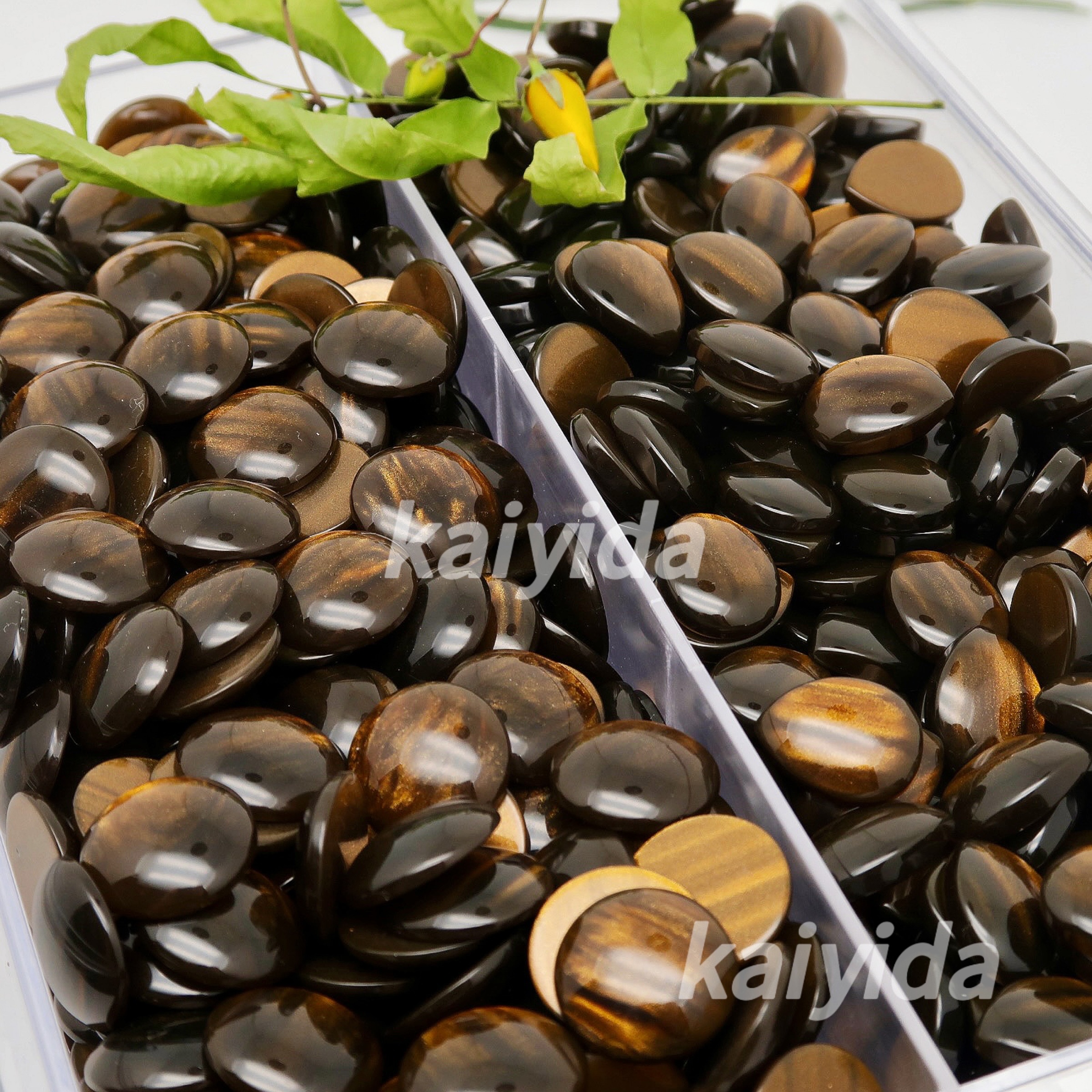 DIY凯易达饰品树脂首饰虎眼琥石项链戒指吊坠