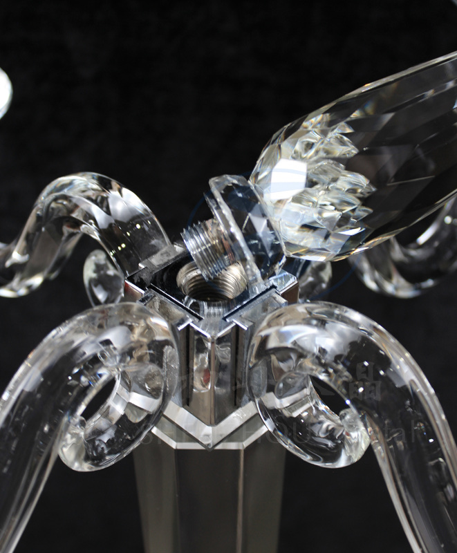 五头透明高档水晶烛台 婚庆道具酒店家居摆件装饰水晶k9水晶详情图6