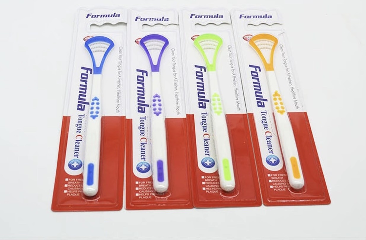 Factory direct sales of tongue coating brushes, multi-functional tongue scrapers, silicone tongue scrapers, dual-effect tongue coating cleaning brushes, cross-border thumbnail