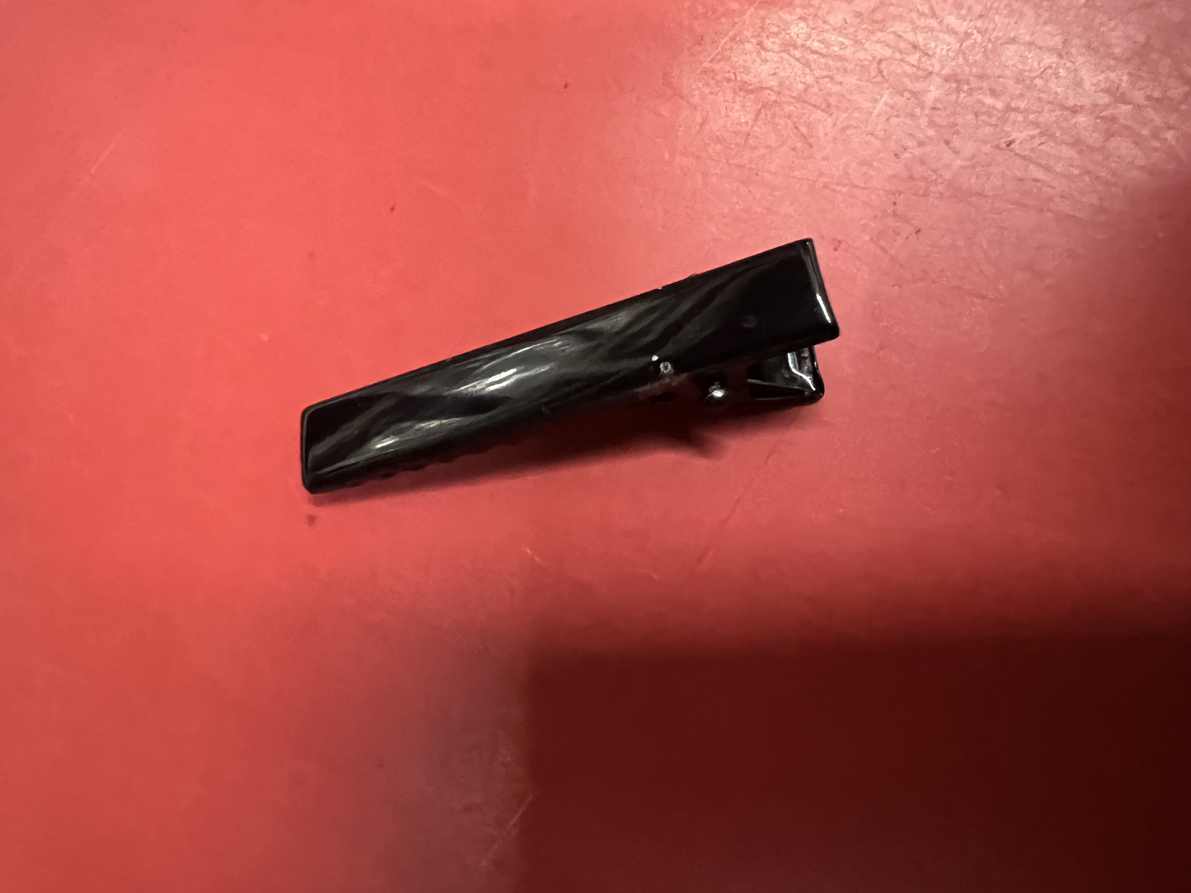 3.5 Square clip black hair clip
