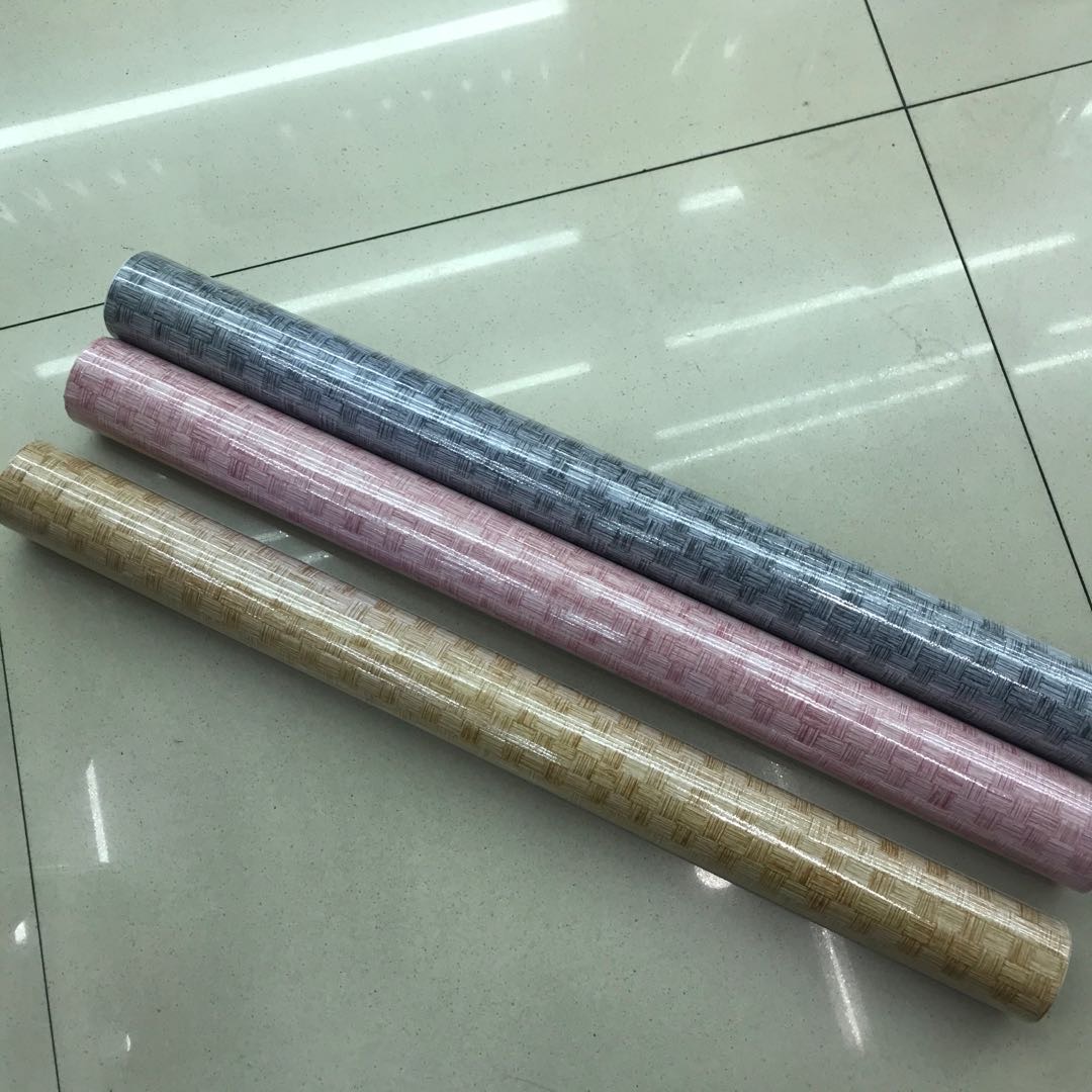 北欧墙纸地中海简约素色防水PVC墙纸壁纸宿舍卧室客厅