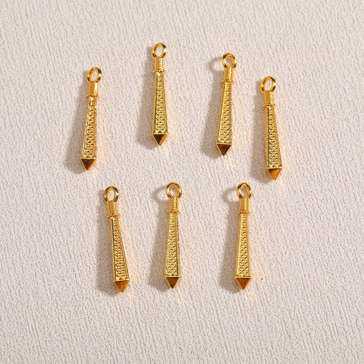 DIY jewelry accessories, ancient silver long water drop small cone bracelet, ancient-style Hanfu tassel pendant, woven material Application Scenario
