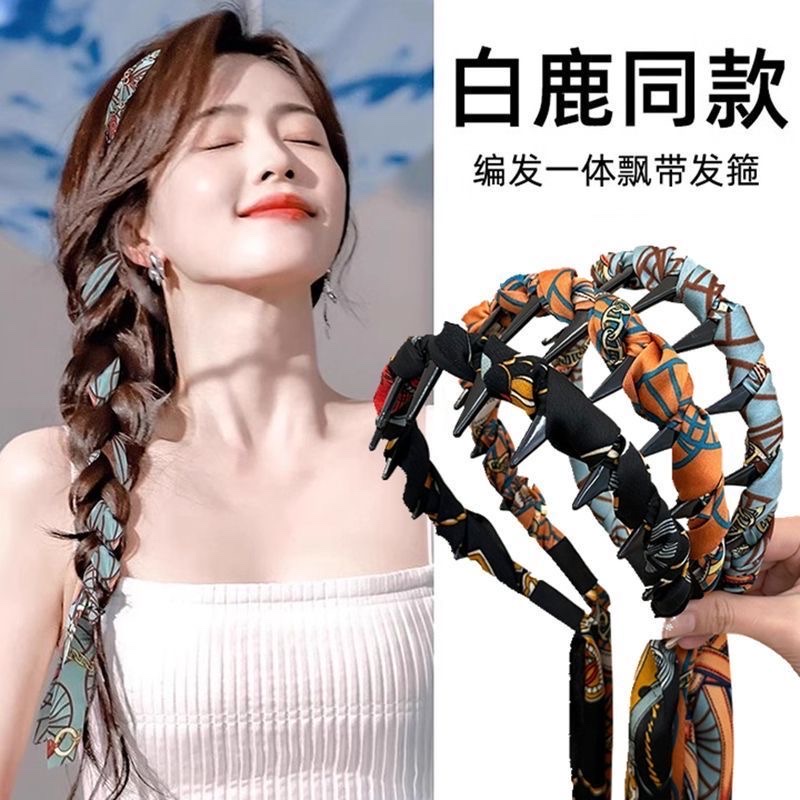 繁花飘带齿梳发箍女波浪高颅顶正反两带复古宫梳妆台梳妆台梳妆台