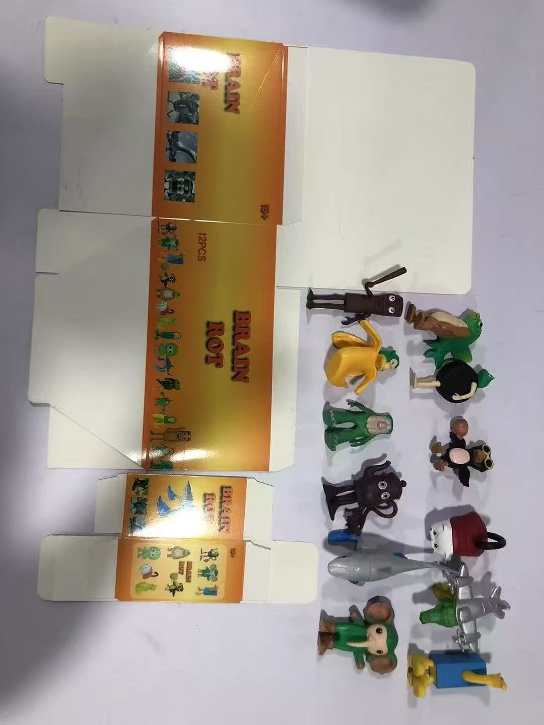 tung tung sahur美国山海经木棍人手办 brainrot恶搞创意玩具通通通木棍人盲盒玩具