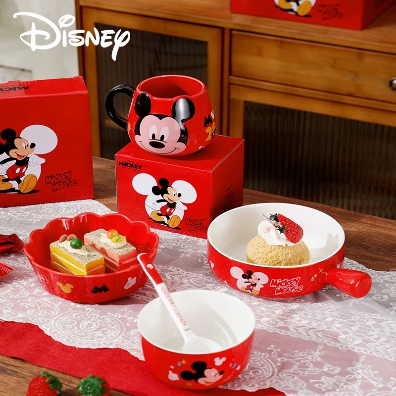 Mickey Mouse shaped cup gift box, large-capacity handle cup, cute ceramic cup, cartoon mug, milk cup, coffee cup detail image 4
