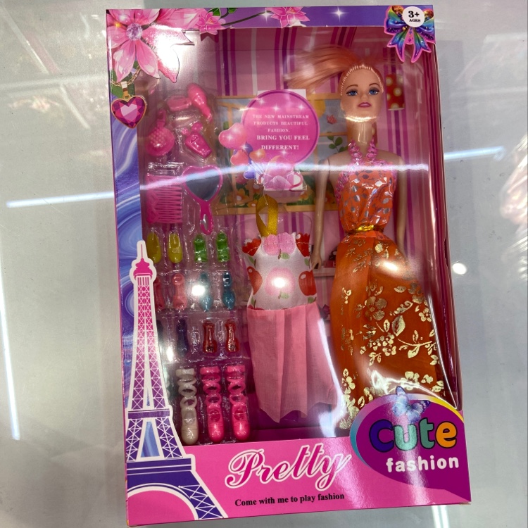 Doll set, color box detail image 1