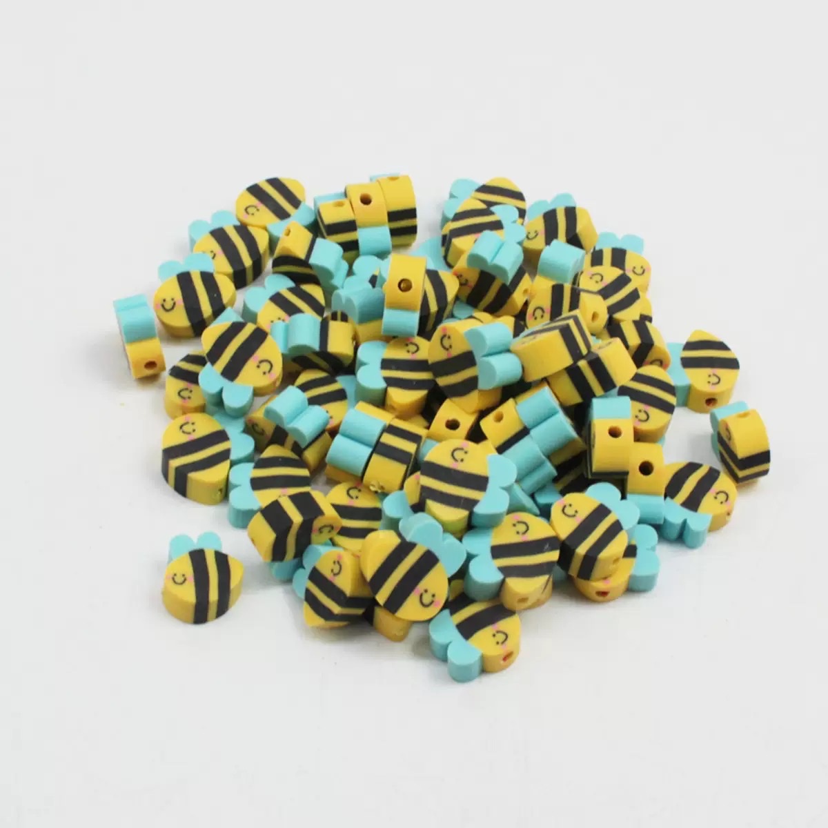 diy soft clay American flag beads jewelry accessories Specification image