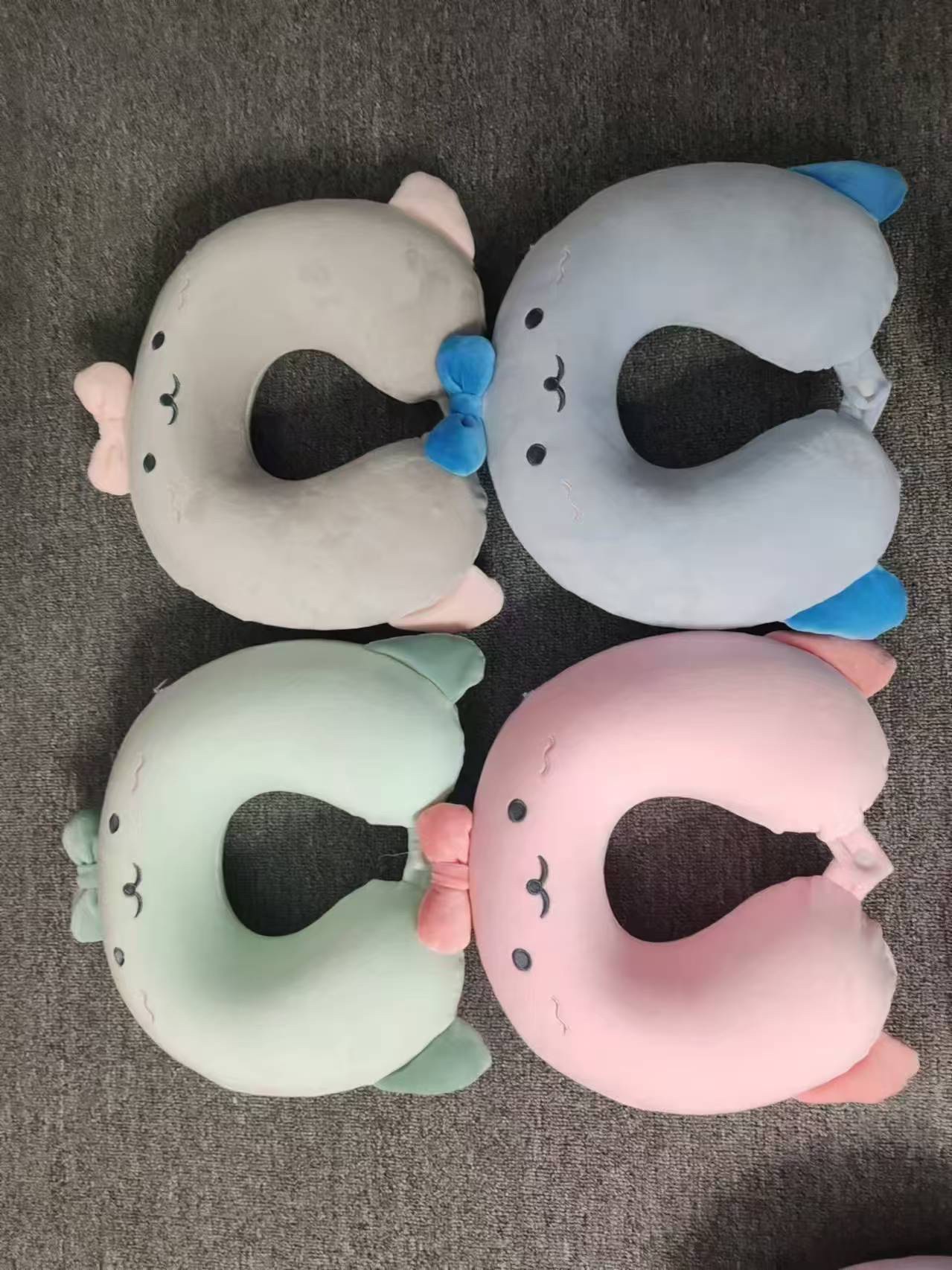 2025年颈枕儿童毛绒玩具跨境电商园毛绒可爱玩具柔软抱枕礼物毛绒玩具儿童玩具玩具详情图3