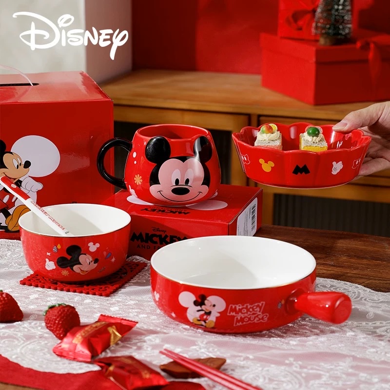 Mickey Mouse shaped cup gift box, large-capacity handle cup, cute ceramic cup, cartoon mug, milk cup, coffee cup detail image 6