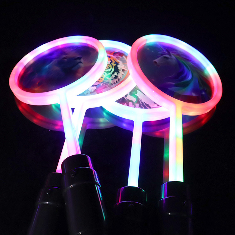 跨境LED霓虹灯音乐七彩闪光棒 发光18灯霓虹灯棒 恐龙乐园闪光棒