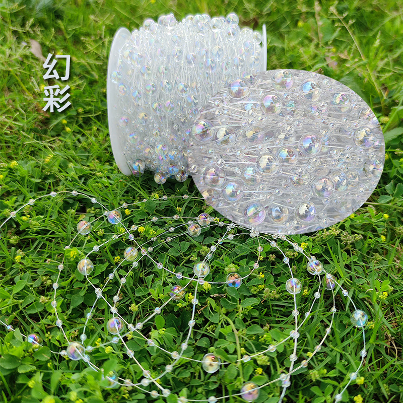 8+3mm lacquered electroplated connecting beads diy Christmas headwear, handcrafted jewelry, wedding decoration, lacquered beading Item Picture