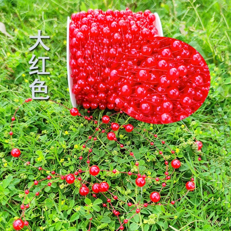 8+3mm lacquered electroplated connecting beads diy Christmas headwear, handcrafted jewelry, wedding decoration, lacquered beading detail image 10