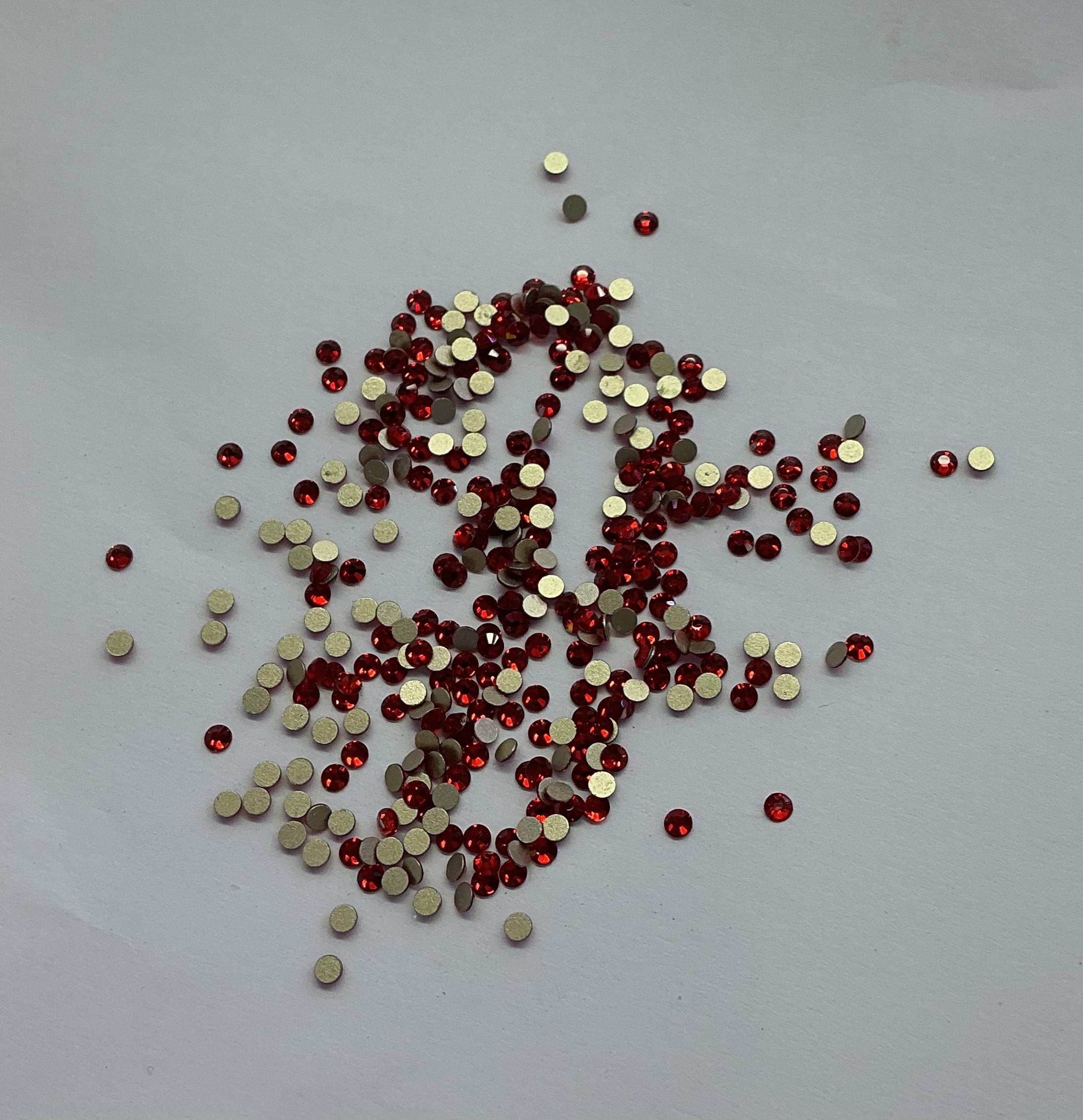 DIY flat-bottomed diamond, light red gold base, imitation Austrian diamond, nail diamond, decorative diamond Item Picture