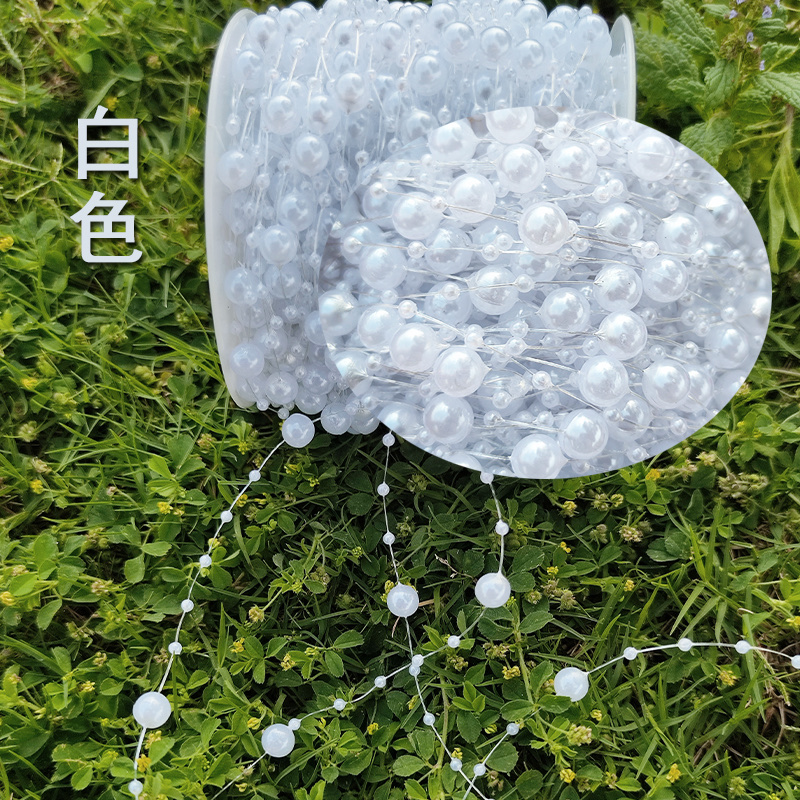 8+3mm烤漆电镀连线珠   diy圣诞头饰手工饰品  婚庆装饰烤漆串珠