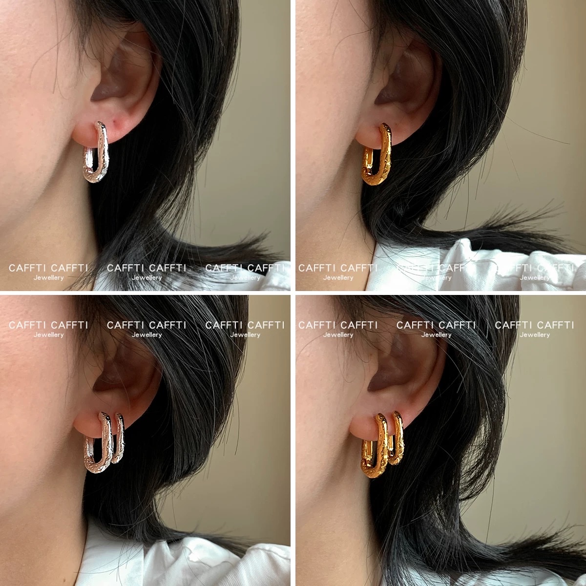 Welded zircon earrings, exquisite earrings, fashionable and versatile accessories, personalized design, light luxury welded earrings, earrings and earrings