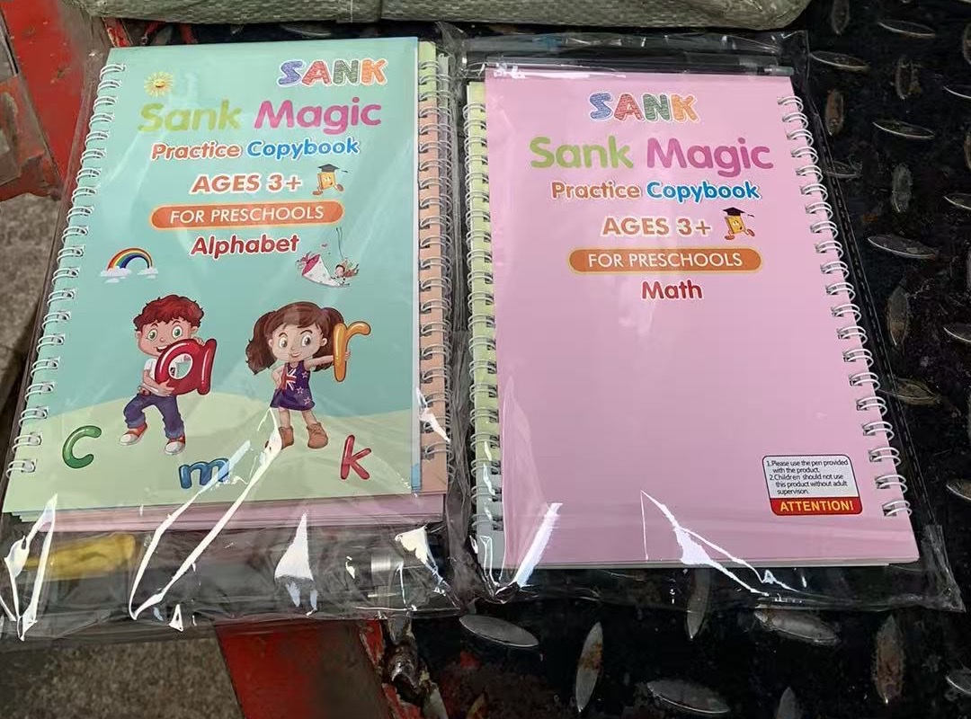 电商儿童英文练字帖凹槽魔法字帖临摹控笔训练幼儿练字本批发细节图