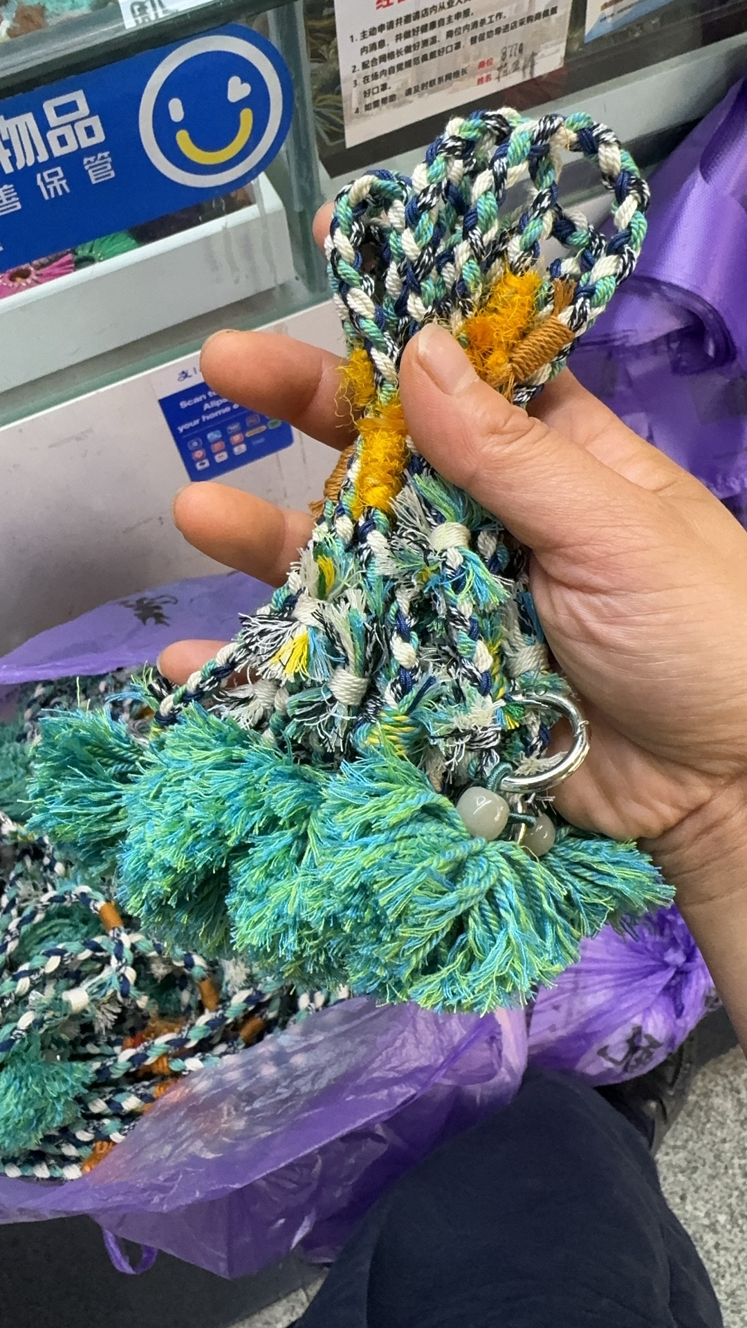 仿牛皮绳串珠线实心手工线弹力线织带针织毛线DIY编织材料白底实物图