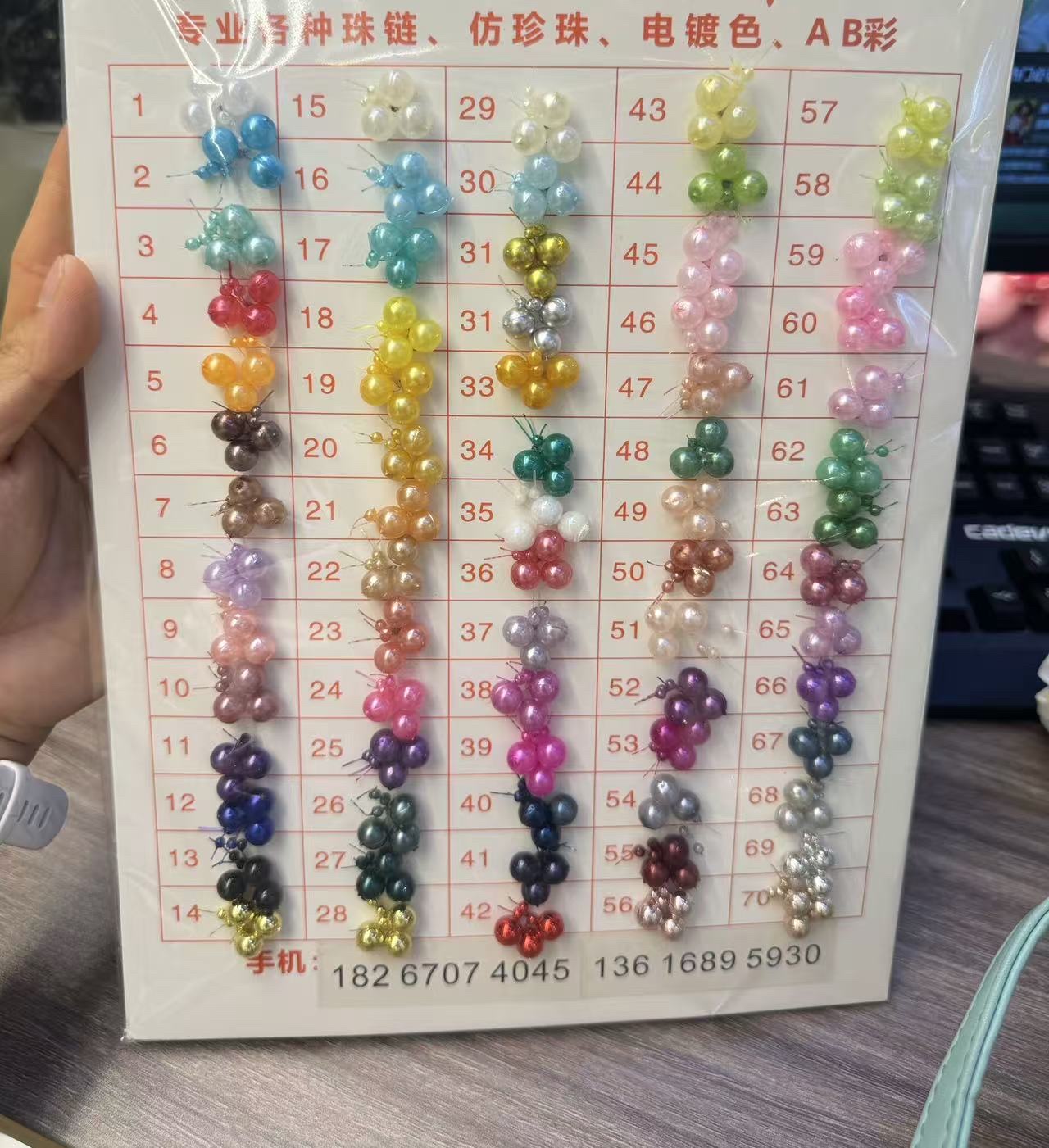 8+3mm starry Sky baked paint electroplated connecting beads diy headwear, Christmas handmade ornaments, toys, wedding decoration bead chains, and beading Application Scenario