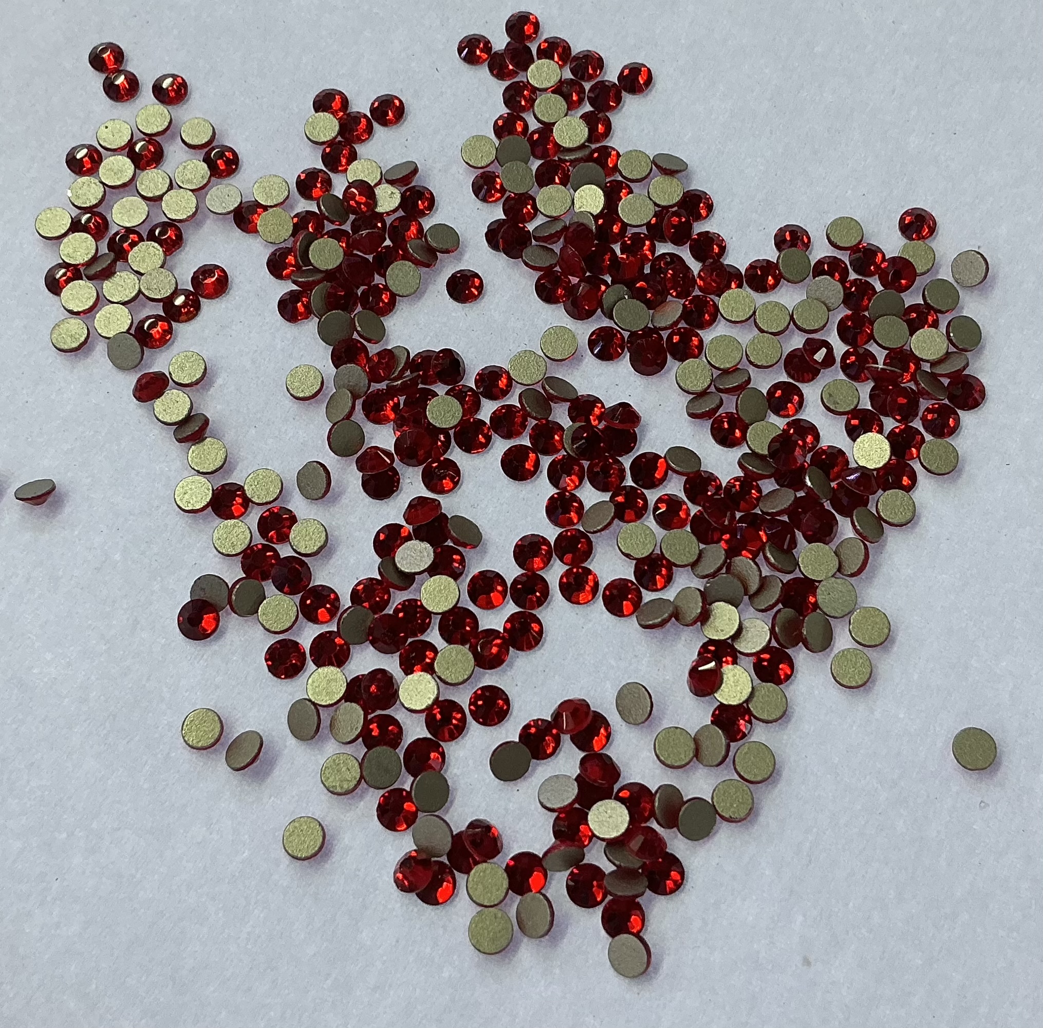 DIY flat-bottomed diamond, light red gold base, imitation Austrian diamond, nail diamond, decorative diamond Specification image