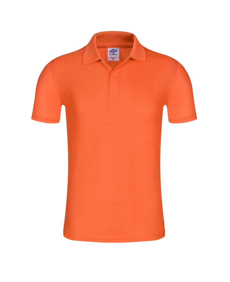 Cross-border 190g/㎡ polyester Xiaofei solid color lapel polo shirt advertising shirt, versatile, outstanding, breathable and sweat-wicking FG0102. Specification drawing