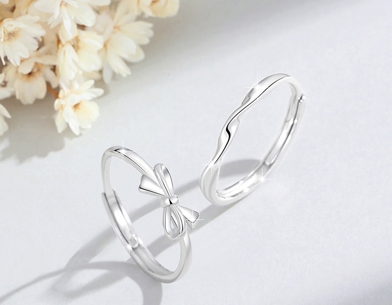 Sterling silver men's ring, vintage design, unique and simple, fashionable and trendy men's accessory