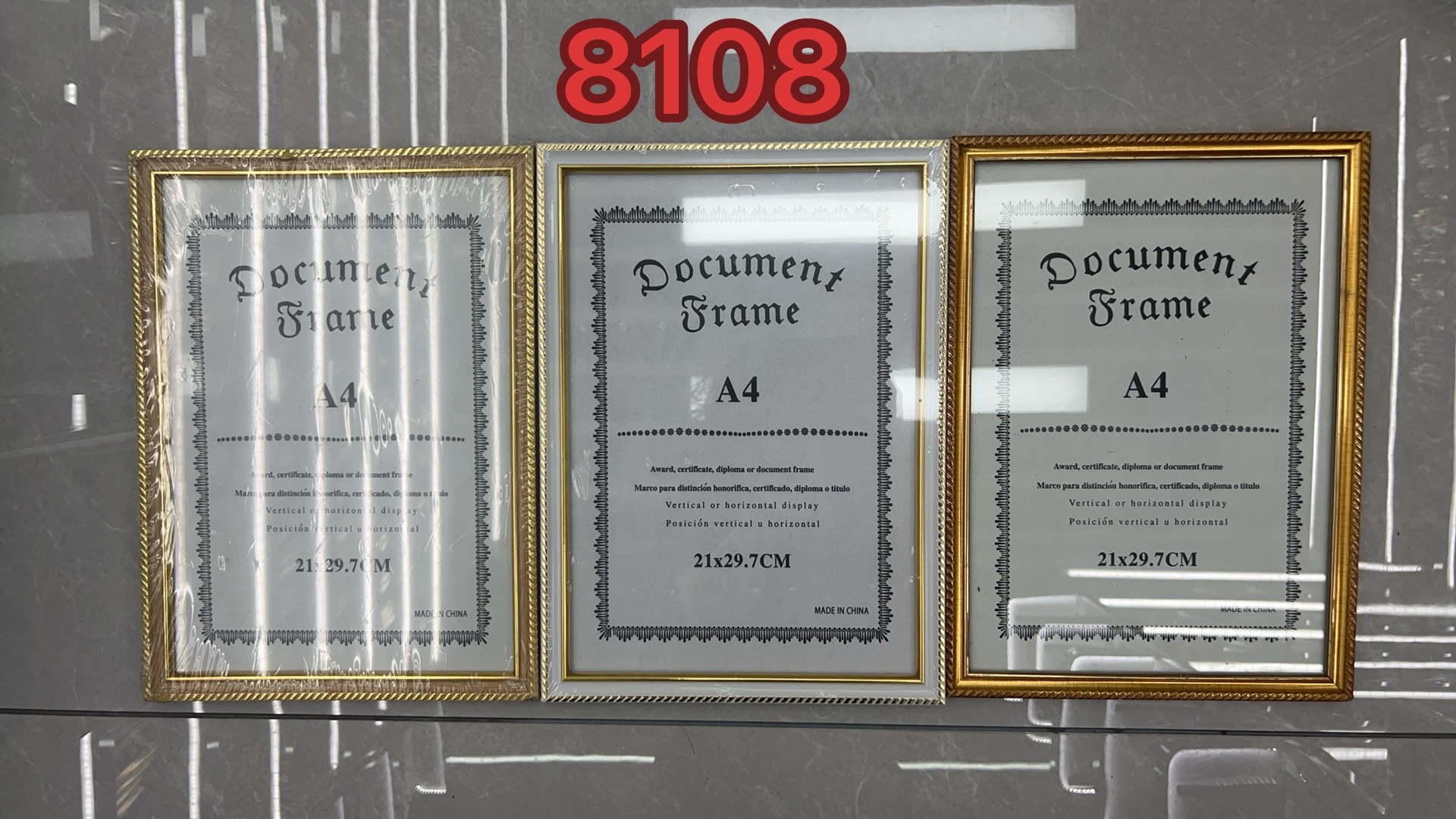 铝合金海洋风相框灯带装饰画框 创意简约相框家居摆件详情图2