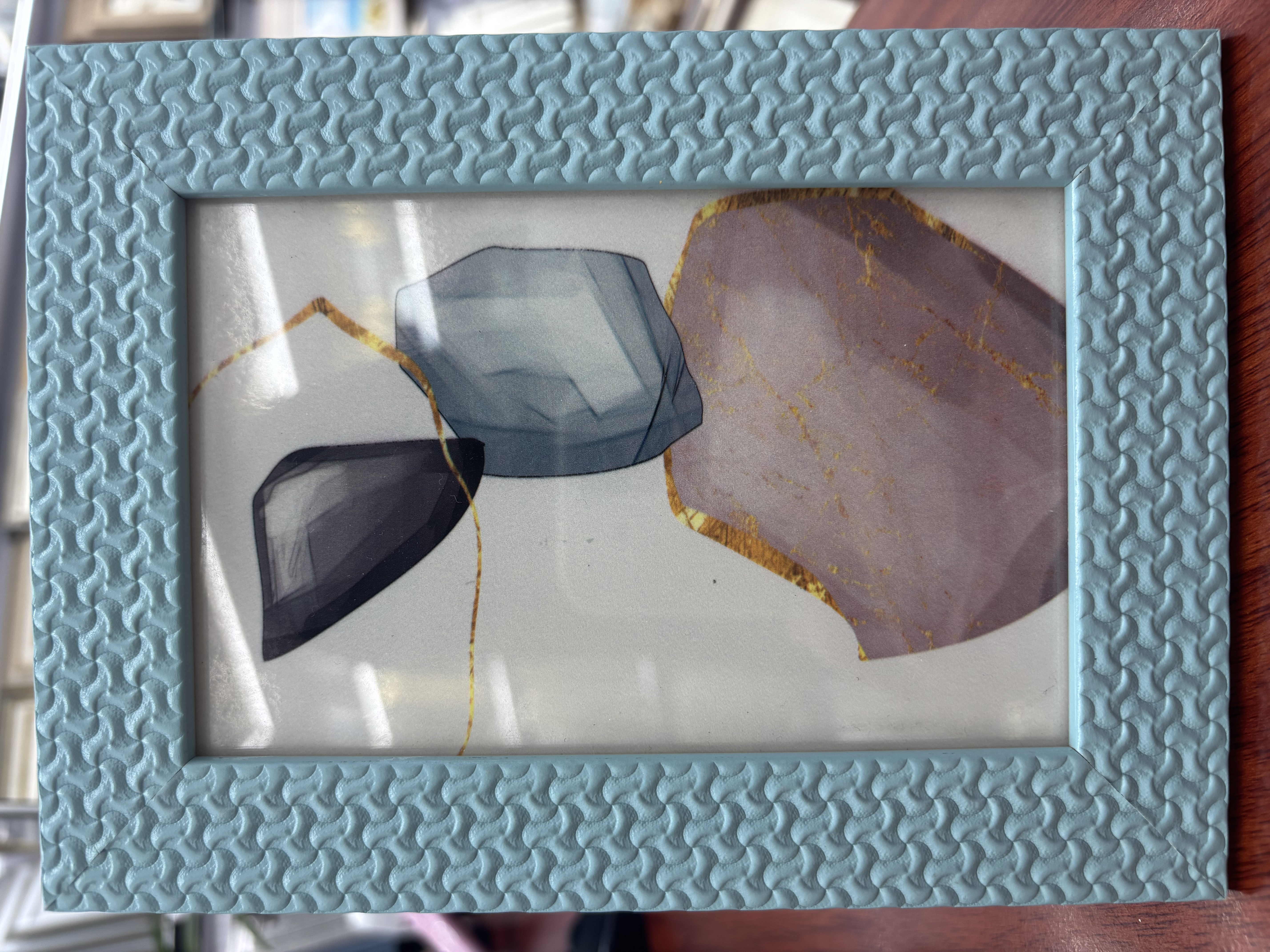 铝合金海洋风相框灯带装饰画框 创意相框家居摆件