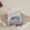 6 new Spring and summer gradient non-damaging towel and small intestine band set, sweet high ponytail hair band and headband Application Scenario